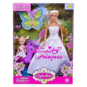   Defa Lucy bábika princezná s dievčatkom a poníkom (91469)