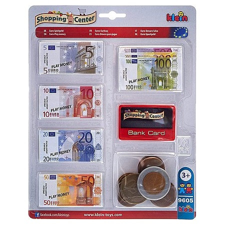 Klein Shopping Center Euro bankovky a mince do pokladne - KP HRAČKA