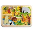 Janod Zoo 7 kusov drevené puzzle - 3D - KP HRAČKA