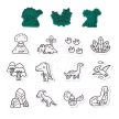 Janod Pečiatky dinosaury 15 ks - KP HRAČKA
